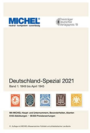 Goldhahn MICHEL Katalog Deutschland-Spezial 2021 Band 1 in Farbe Briefmarken für Sammler