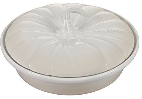 Le Creuset Kürbis-Bäcker aus Steingut, mit Deckel, 22,9 cm, Meringue
