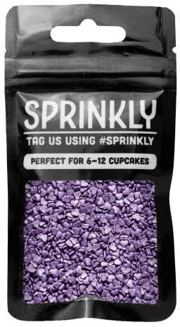 SPRINKLY - Glimmer Hearts - Violet (Mini) - 25g
