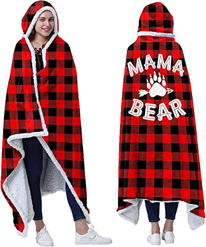 AOKILE Kuscheldecke mit Ärmeln,Hoodie Decke mit Ärmeln und Kapuze Blanket Hoodie Damen,Kuscheldecke mit Ärmel als Geschenke für sie Frauen Freundin Mutter