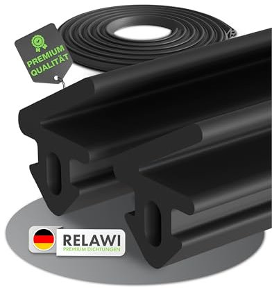 RELAWI® Premium Fensterdichtung für Fenster aus Kunststoff oder als Türdichtung für Terassentüren Schalldämmend und als Kälte Dichtung |aus langlebigen TPE (S-1125, 25m)