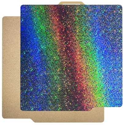BCZAMD for ×1 P1P Kits 3D-Drucker Zubehö Flex Plattform: 257×257mm Abnehmbare Doppelseite Farbiges PEY+Textured PEI Beheiztes Bett - Wie Glasoberfläche Federstahl Bauplatte Nicht Magntscche Seit