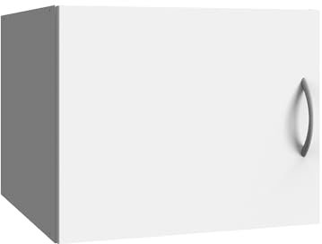Lomadox Aufsatzschrank Stauraumschrank weiß, B/H/T ca. 40/40/40 cm