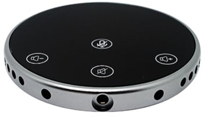 SVRITE Altoparlante per Conferenze Microfono Desktop Pickup Vocale Omnidirezionale A Sfioramento con Jack Audio da 3,5 mm per PC di Chiamata