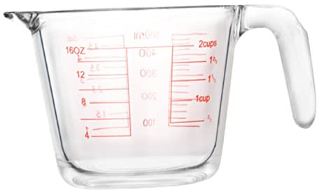 MILISTEN Messbecher Milch graduierte tasse für die küche Kinderbecher mit deckel Tasse messen Glasbecher Küchenutensilien Backzubehör flüssig graduierter Becher Geschirr