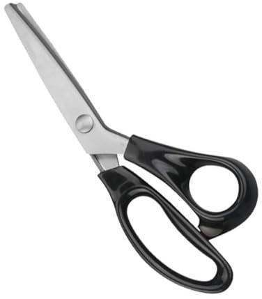 EXCEART Edelstahl Zackenschere Mit 3mm Dreieckszacken Ergonomische Nähschere Für Stoff Futter Und Basteln Professionelle Schneiderschere Für Handarbeit Und Hobby