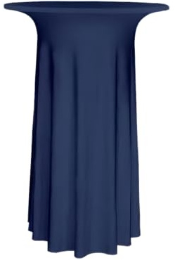 Gastro Uzal Stehtischhusse Deluxe-Stehtischhusse Luxor (Blau, 70-72 cm)
