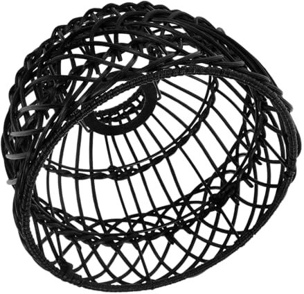 Yardenfun Pendelleuchte Mit Geflochtenem Lampenschirm Aus Rattan Für Rustikale Und Moderne Wohnräume Sockel Stabil Und Langlebig Für Restaurants Und Bars