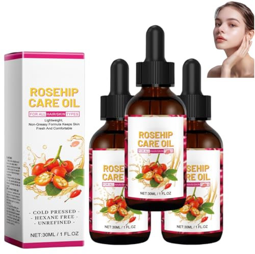 Olio essenziale di rosa canina per il viso, olio essenziale di rosa canina per la cura della pelle per le donne, olio essenziale di rosa canina naturale, olio per la cura della pelle per il viso