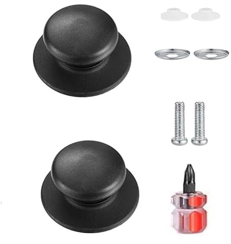 GQunit 2pcs Pot Lid Knob, Universal Replacement Pan Lid Cover Knobs, Kitchen Cookware Knob Handle, Saucepan lid knobs