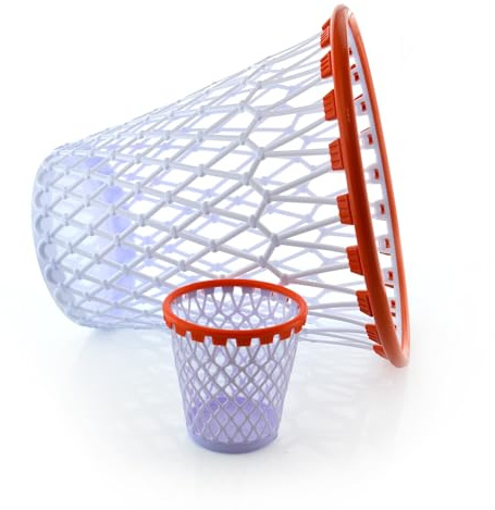 office box - Poubelle Basket Lovers - Lavable - Resitente - Recyclable - Idéal pour décorer votre chambre et transformer vos loisirs en terrain de basket-ball (Pack poubelle + porte-crayons)