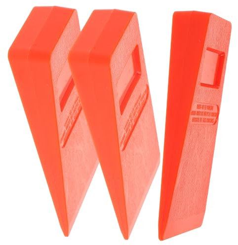 SEWOART Lot De 3 Coins D'abattage à Pointes pour Arbres Jardin, 5 Pouces Orange, Cale Forestière Robuste pour Tronçonnage Et Direction Sécurisée De L'abattage