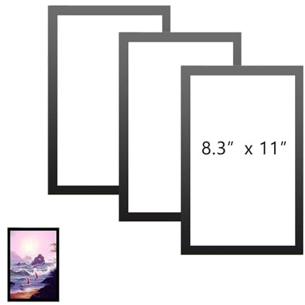 UtySty Magnetschilderhalter, selbstklebend, transparent, 21,6 x 27,9 cm, Bannerständer, Display-Bilder, A4-Bilderrahmen für Kopierdrucker, Papier, Büro, Zuhause, Geschäft, Restaurant, Posting Blätter