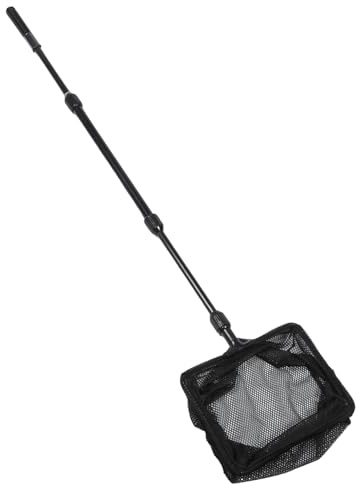 Toyvian Telescopic Fishing Net Extendable Plastic Pole Handle for Fish Tank Lakes Ponds Landing Net