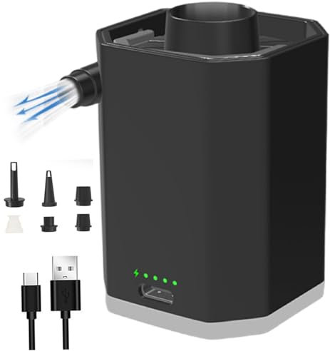Genérico Bomba Eléctrica para Bolsas De Almacenamiento Al Vacío, Bomba De Aire Eléctrica Inalámbrica Portátil, Bolsa De Sellado Recargable, Compresión Y Organización De Ropa