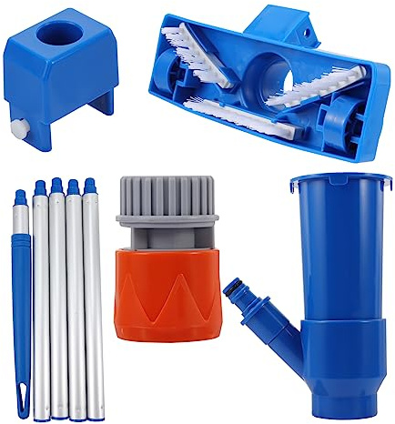 LOORGVEL 1 Juego Kit de Herramientas de Limpieza de Piscina con Cepillo de y Diseño de Mango Práctico y Ligero para de