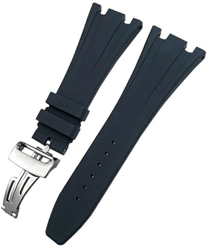 YRRSHJA BHOLSA 27mm 28mm Bracelet de Montre en Caoutchouc fluoré pour Audemars AP Piguet Royal Oak Offshore Souple FKM Bracelet de Montre en Silicone Bracelet pour Hommes