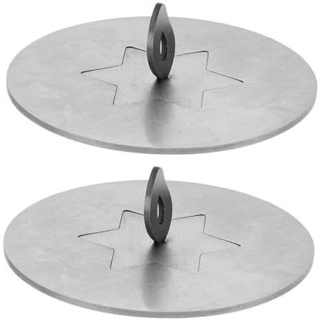 Gatuida Copertura di Candele in Acciaio Inossidabile Copricandele Antivento Manicotto per Coperchio di Barattolo Protezione per Coperchi di Barattoli Decorazione per Candele