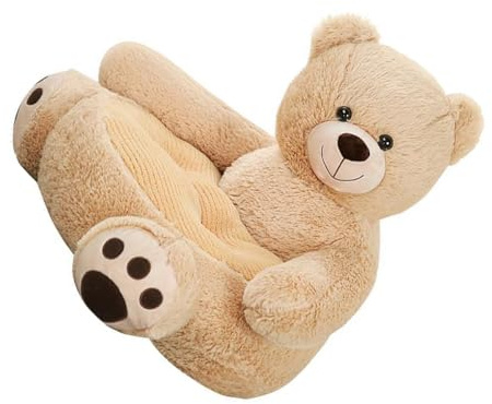 YIXANNX Poltrona per bambini elegante e alla moda Poltrona per divano comoda e morbida per animali Sedia con sedile imbottito in peluche Poliestere, orsacchiotto di peluche