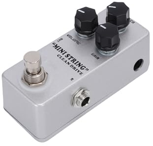 SUNGOOYUE Pedal de Efectos de Guitarra, Compresor Overdrive Boost, Pedal de Efectos de Guitarra, Amplificador Analógico de Amplio de Tonos con Retardo de Tono Cálido para Amplificadores