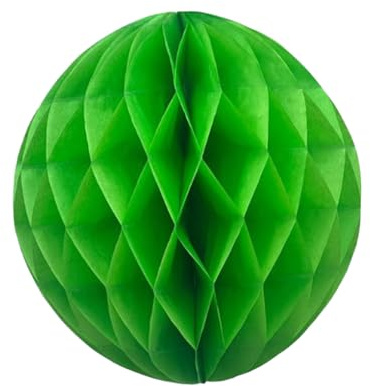KIXZSAZ Palla di carta Decorativa Matrimonio Compleanno Vacanze Atmosfere Ciondolo artigianale fai-da-te Decorazione esterna Bar Fotografia, Verde, 25 cm