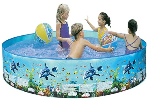 Large Folding Swimming Pool, Round Pet Pool - Non-Slip Thickened PVC