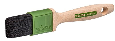 Colorus High Premium Flachpinsel 40 mm | Lackierpinsel Solid für zähe und lösemittelhaltige Lacke und Farben | Lack-Pinsel mit stabilisierten Chinaborsten | Borstenpinsel Beschneide Pinsel