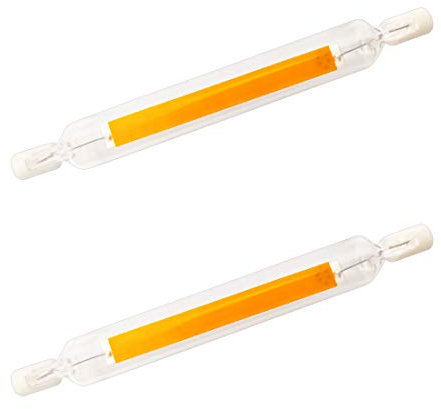 YAKAiYAL 10W R7s LED Birne 118mm COB Filament Warmweiß 3000K 220V Doppelsockel J118 LED Linear Tube Glühbirne 360 Grad Nicht-Dimmbar 2-Stück MEHRWEG