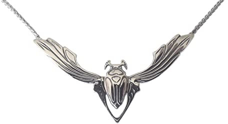 Dakota House Halskette 925 Silber Maikäfer Jugendstil