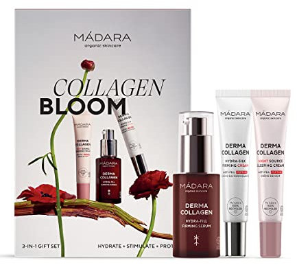 MÁDARA Organic Skincare | Collagen Geschenkset – Ein natürlich kraftvoller Ansatz zur Steigerung des Kollagens, mit drei Mini- und Vollgrößen-Essentials für eine verbesserte Kollagenproduktion