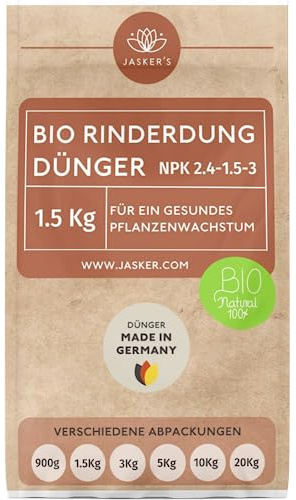Bio Rinderdung Dünger 1.5Kg - Ideal als Naturdünger - 100% natürlich - Tierfreundlich