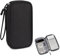 VIKY® Schwarz Kabeltasche Organizer, Klein Elektronik Organizer,Tragbare Cable Bag Ladekabel Organizer, Reisen Kabel Organizer Tasche für Festplatte Ladegerät Power Bank USB Sticks und Speicherkarte