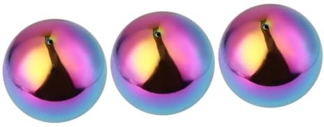 TOVINANNA 3stücke Rundball Spiegelpoliert Bunte Hohlkugel Für Dekoration Im Innen Und Außenbereich Vielseitige Metallkugel