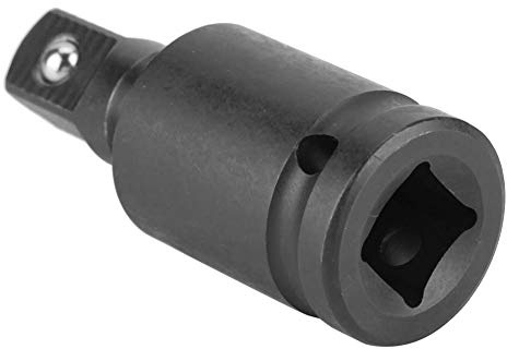Mumusuki Universal Impact Joint, Wrench Socket Adapter Universal Pneumatic Joint Pneumatic Wrench Universal Joint Black Finish for Manual Pneumatic Wrench (1/2 Pneumatic Universal Head)