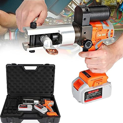 Pinza crimpatrice idraulica elettrica ricaricabile Pinza Crimpatrice Idraulica a Batteria Pinza Crimpatrice Elettrica per Tubi Idraulici, Pinza Crimpatrice Idraulica Ricaricabile 380nm 16-30