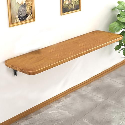 Wandklapptisch,Wand Wandtisch Klappbar,Holz Wandtisch Klappbar,Klapptisch Platzsparend Zur Wandmontage Küchentisch Esstisch Bistrotisch Buffettisch Hängetisch Computertisch Schwebend Schwimmend(60x40c