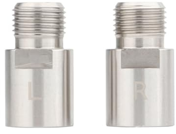 HOUSON Fahrrad Pedalverlängerung, 20mm Pedal Spacer für 9/16-Zoll-Gewindepedale, Silber, für Mountainbike, Klapprad, Rennrad