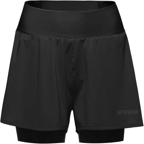 GORE WEAR Concurve Damen 2in1 Lauf-Shorts, Leichte und Bequeme Shorts mit integrierter Tight