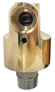 Folisila Drehgelenk 3/8 Zoll HD10 DN10 Drehgelenk Drehgelenk Wasser Luft Öl Drehgelenk Spray Universalverbinder Messing Rotationsverschraubung(Left Thread)