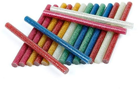 NUOBESTY 200stücke Farbige Glitzerkleberstifte Glitzer Pulver Sticks Heißklebestifte Umweltfreundliche Klebestifte Für Bastelarbeiten Und DIY-projekte