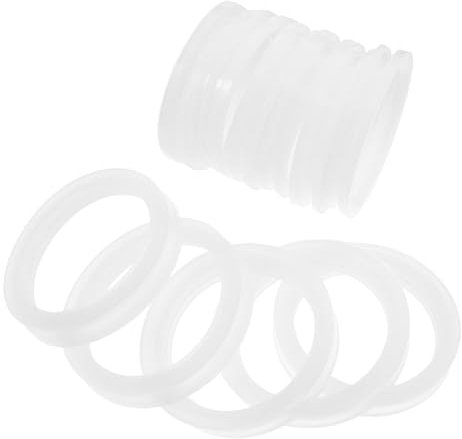 MOLUCKFU 72pcs Silicone Sealing Rings Washer for Solar Collector Tubes Vacuum Tubes 58mm Easy Installation White Prevents Heat Loss Spa Gasket