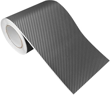 Carbon Folie 20x200 cm | Carbonfolie matt mit Luftkanal-Kleber und UV-Schutz | Selbstklebend Autofolie für Innen und Außen | Auto Folierung für Tuning | Einstiegsleisten Schutz | Carbon 3D Graphit