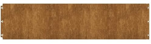 Bordi per prato, 10 pezzi, in acciaio corten, flessibili, 25 x 103 cm, per aiuole e sentieri, antiruggine e resistente alle intemperie