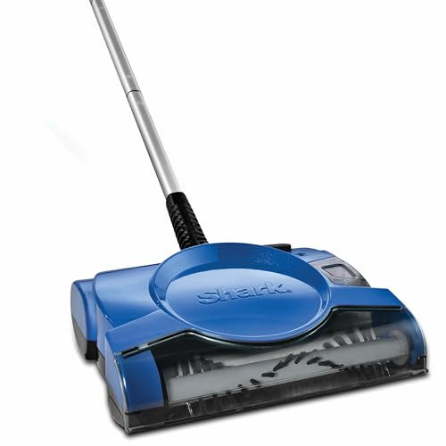 Shark Rechargeable Floor Sweeper, Motorized Brushroll, Compact Swivel Design, Easy-Empty Dust Cup, 10 Cleaning Path, Powerful Debris, Dust & Pet Hair Pickup, for All Floor Types, Blue, V2700Z