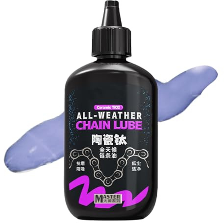 Lubrifiant Pour Chaîne De Vélo, 120ml Lubrifiant Céramique Sec Toutes Saisons, Entretien Sec Réduit le Bruit Anti-Rouille Graisses pour Cyclisme et Moto