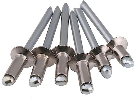 OZLIYY M3 .2 M4 M5 304 Stainless Steel Blind Rivet Countersunk Head Pull Decoration Nail Socket Fat Aluminum(M3 (50PCS),12mm)
