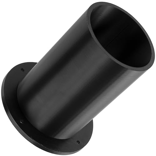 Aerzetix Tubo bass-reflex per altoparlante Ø75.5x67.5 mm lunghezza 120 mm in plastica ABS nera