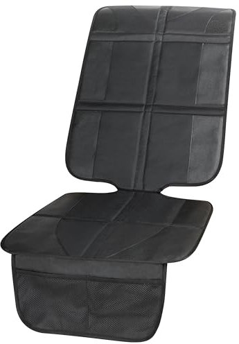 Walser Protector de Asiento Infantil prémium XL Compatible con Isofix, 100% Impermeable, Antideslizante, Protector de Asiento Infantil, tamaño Universal, Color Negro