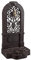 Relaxdays Fontaine Antique Design nostalgique antiquité Aluminium Jardin Robinet HxlxP:74 x 36 x 30 cm, Marron