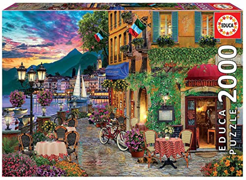Educa - Puzzle de 2000 Piezas para Adultos | Italian Fascino. Incluye Pegamento Fix Puzzle. A Partir de 14 años (18009)